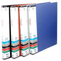 F C 504 Sps Display Book - Transparent Polypropylene A4, Assorted Colors, 20 Pockets (40 Views), Spiral Bound, Water Resistant, Recyclable