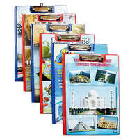 Sps Pvc Double Wires Timex Clipboard - Rigid Pvc A4 Assorted Colors, Stainless Steel Clip, Moisture Proof, Eco-friendly