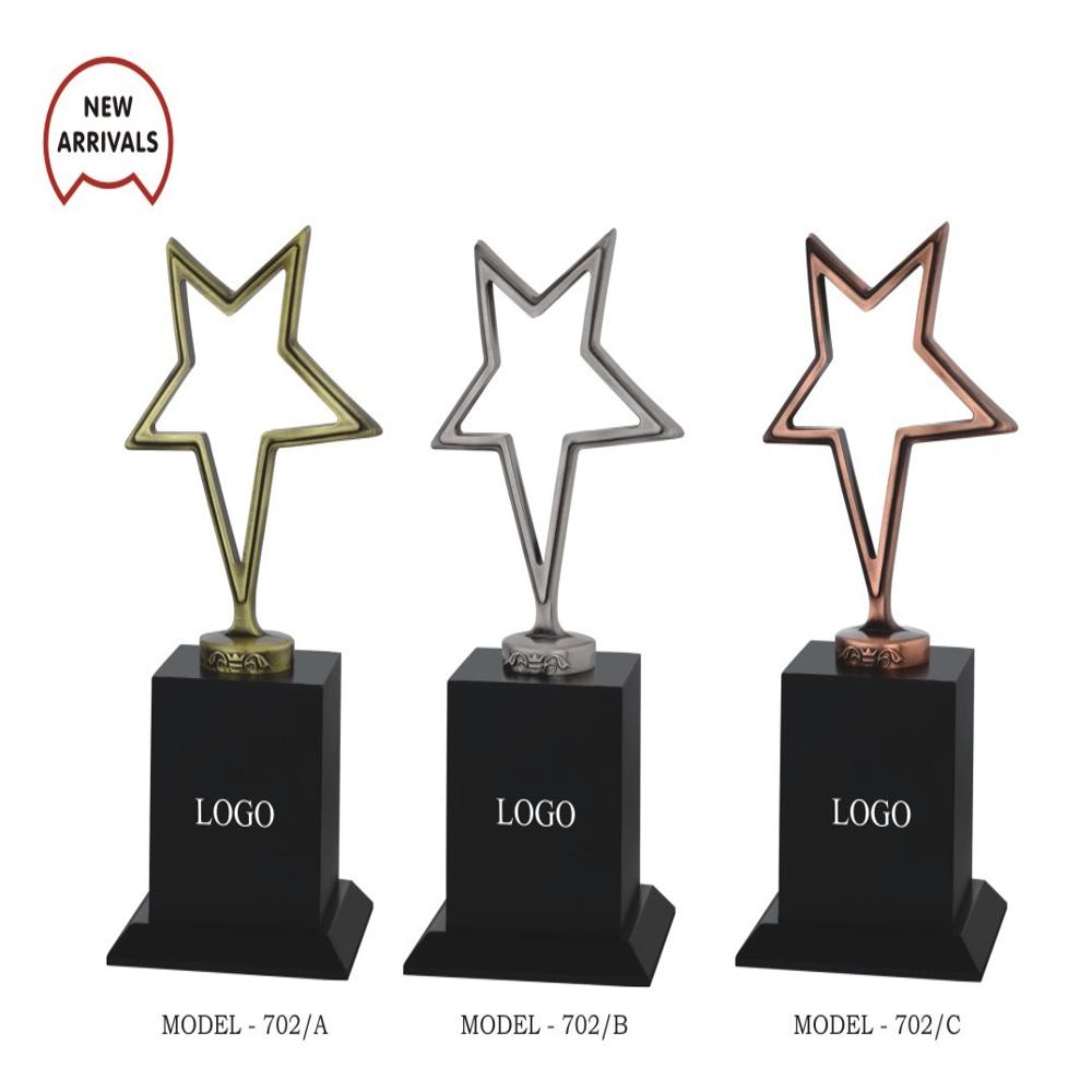 Shine Metal Star Trophies
