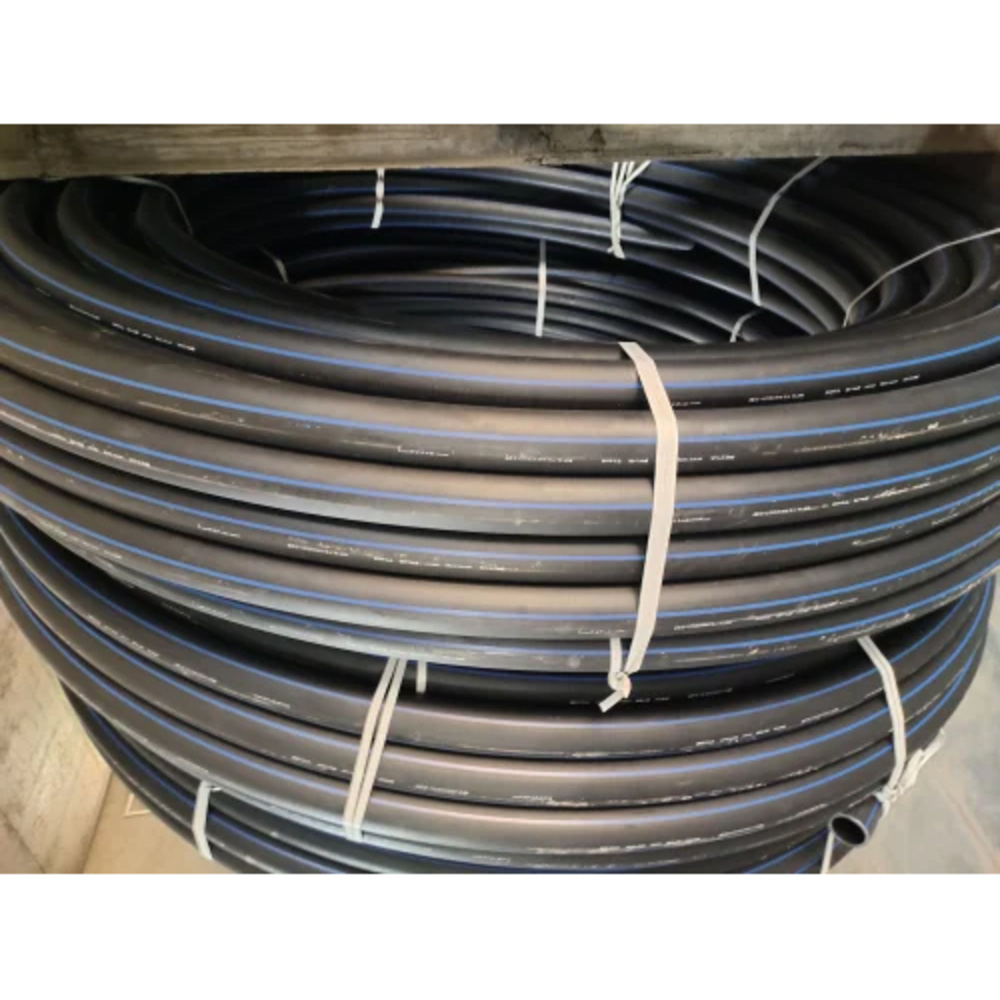 Underground Hdpe Pipes - High-density Polyethylene, 63 Mm To 180 Mm, Black Color, 100 M Length, Drinking Water Usage, Long Lifespan, Warranty Included