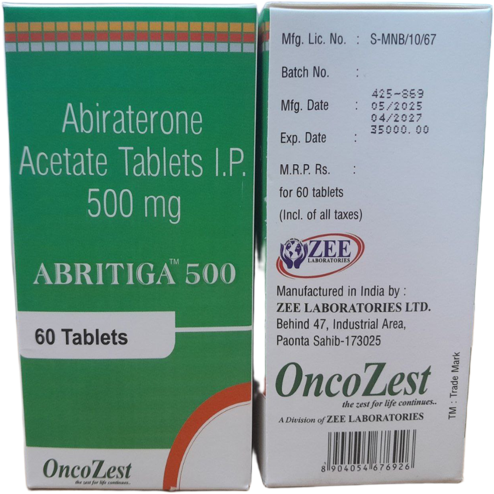 Abritiga 500mg - Abiraterone Acetate Tablets