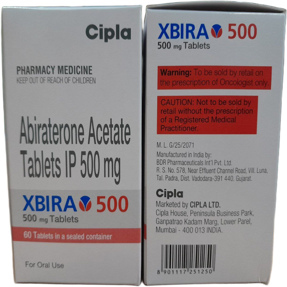 Xbira 500mg - Abiraterone Acetate Tablets
