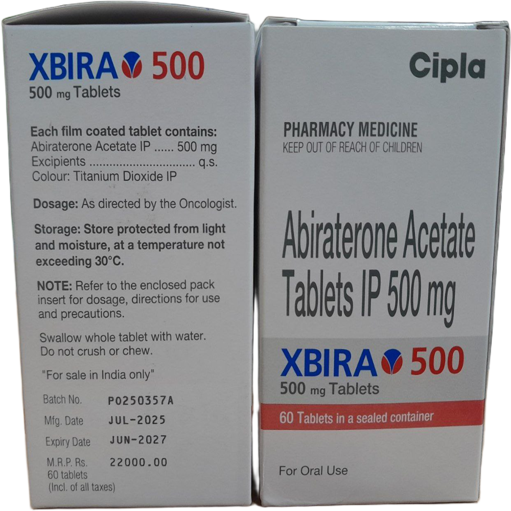 Xbira 500mg - Abiraterone Acetate Tablets