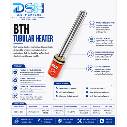 BTH TUBULAR HEATER