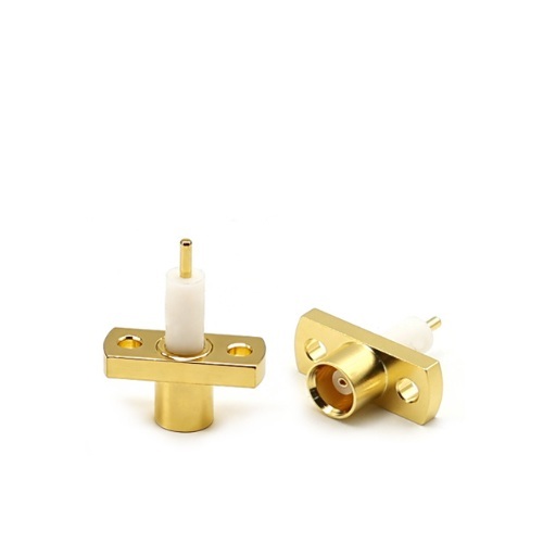RF Coaxial Connector MCX Female 2 Hole Flange Connector