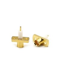 Rf Coaxial Connector Mcx Female 2 Hole Flange Connector - Application: Communication Devices