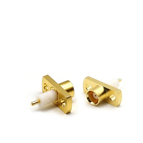 RF Coaxial Connector MCX Female 2 Hole Flange Connector