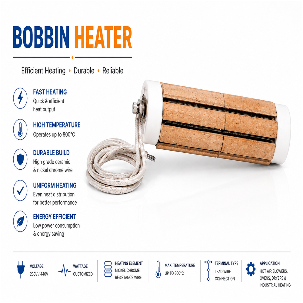 Bobbin Porcelain Heater