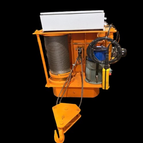 5 Ton Electrical Wire Hoist - Color: Jcb Yellow