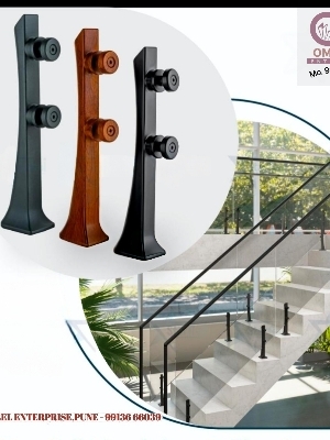 Alluminium 12 inch glass railling Spigot