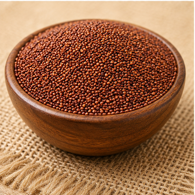 Dark Brown Finger Millet Seeds