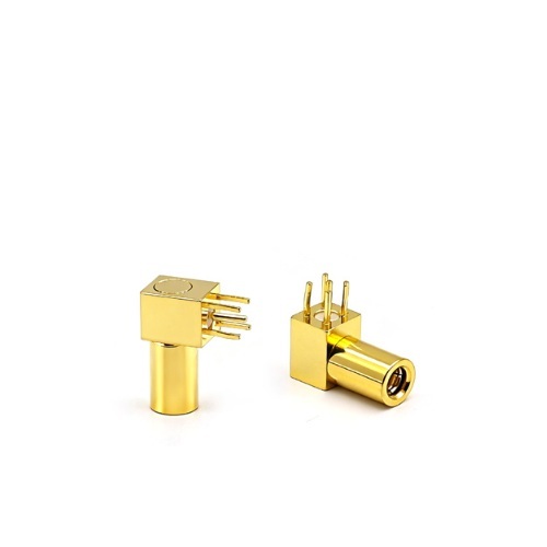 RF Connector SSMB Female Right Angle PCB Mount