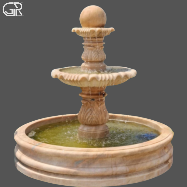 Sandstone 3 Tier Fountain