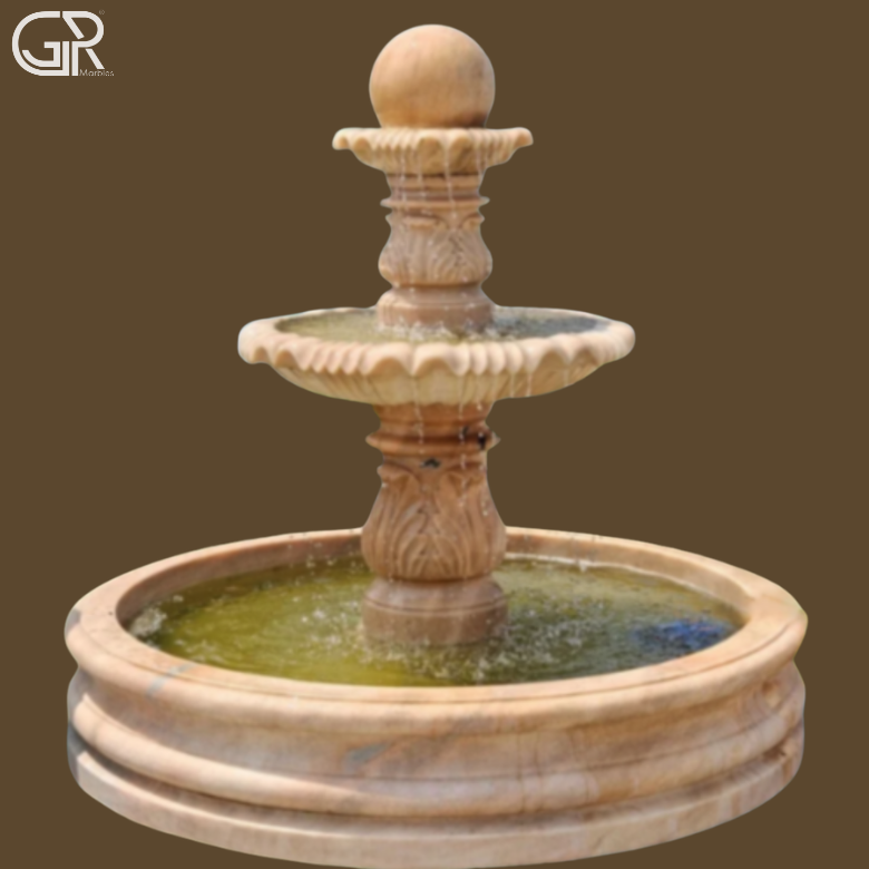 Sandstone 3 Tier Fountain