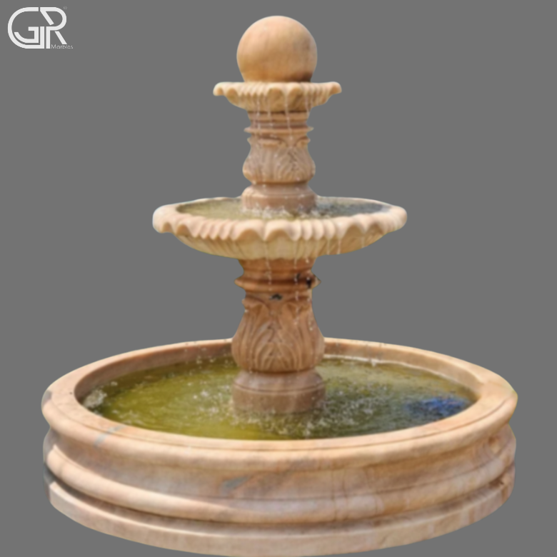 Sandstone 3 Tier Fountain