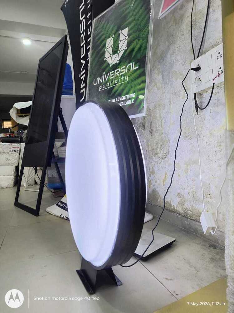 Round Fix Lollipop Signage Board