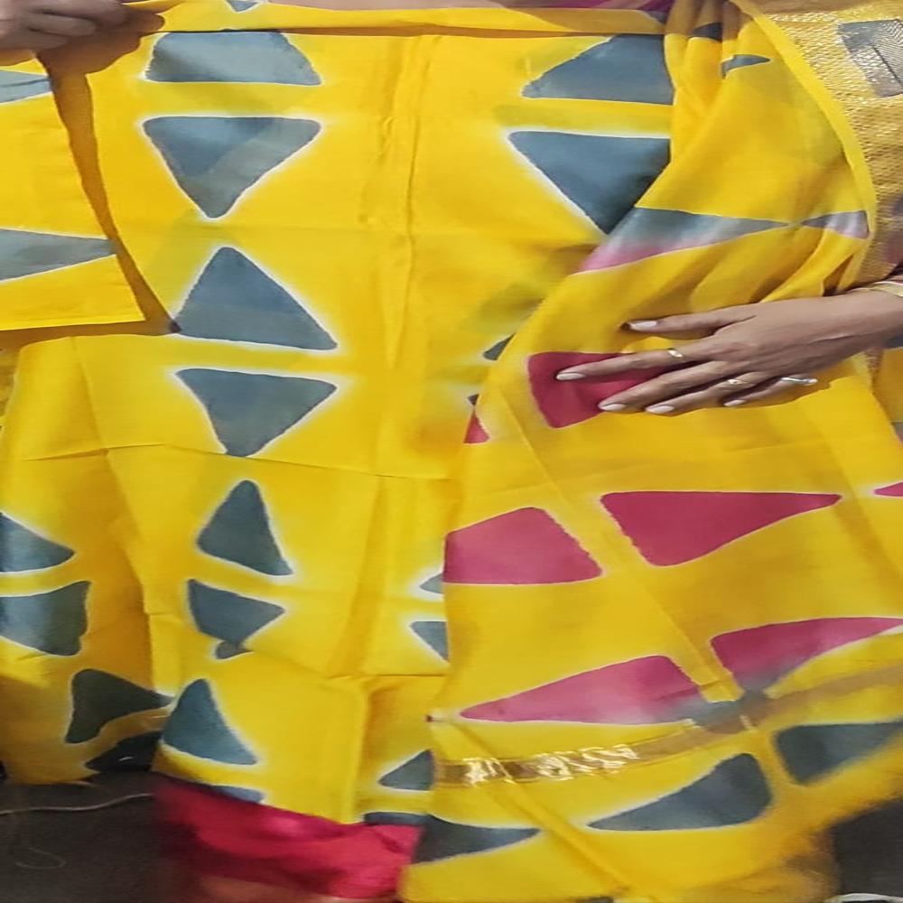 Pure Chanderi with Dupatta with Plain Dyed Pure Cotton 60*60 Bottom