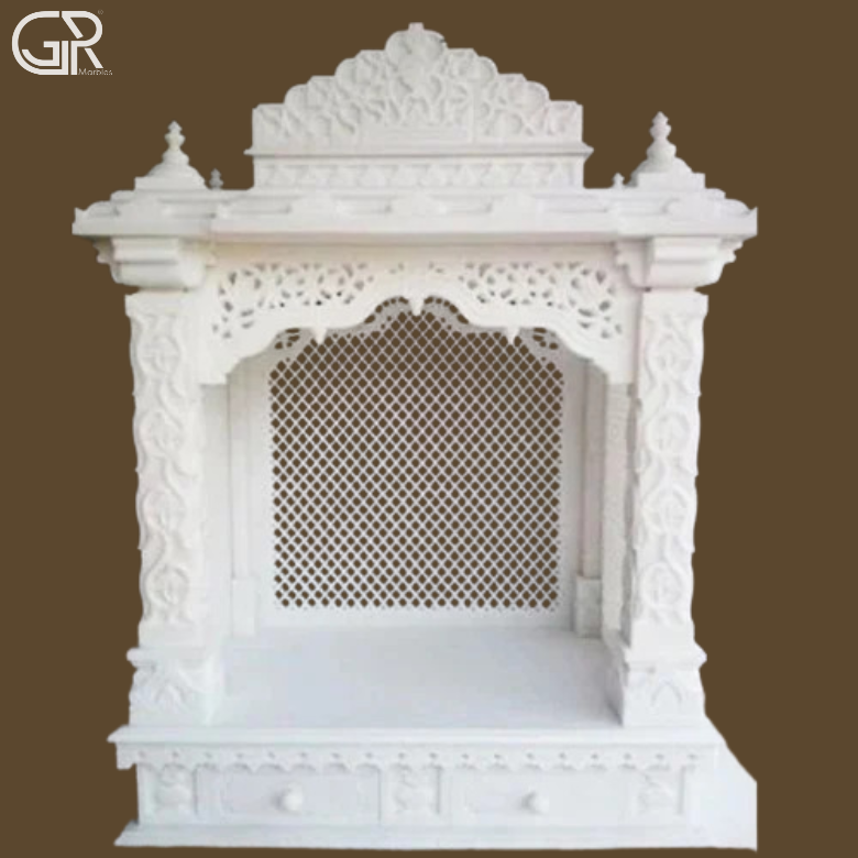 Traditional Jali Marble Mandir, (Ht-5.5ft)