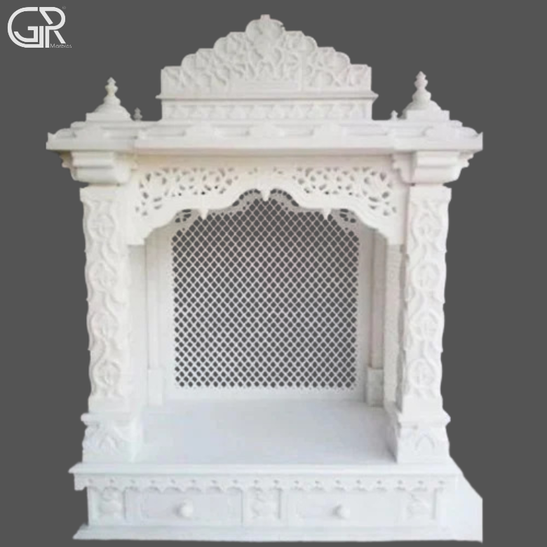 Traditional Jali Marble Mandir, (Ht-5.5ft)