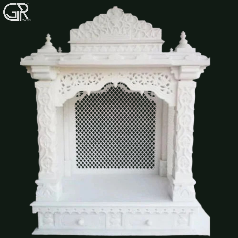 Traditional Jali Marble Mandir, (Ht-5.5ft)