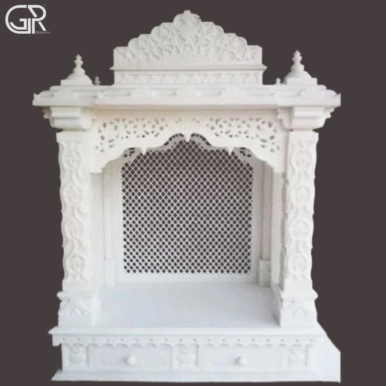 Traditional Jali Marble Mandir, (Ht-5.5ft)