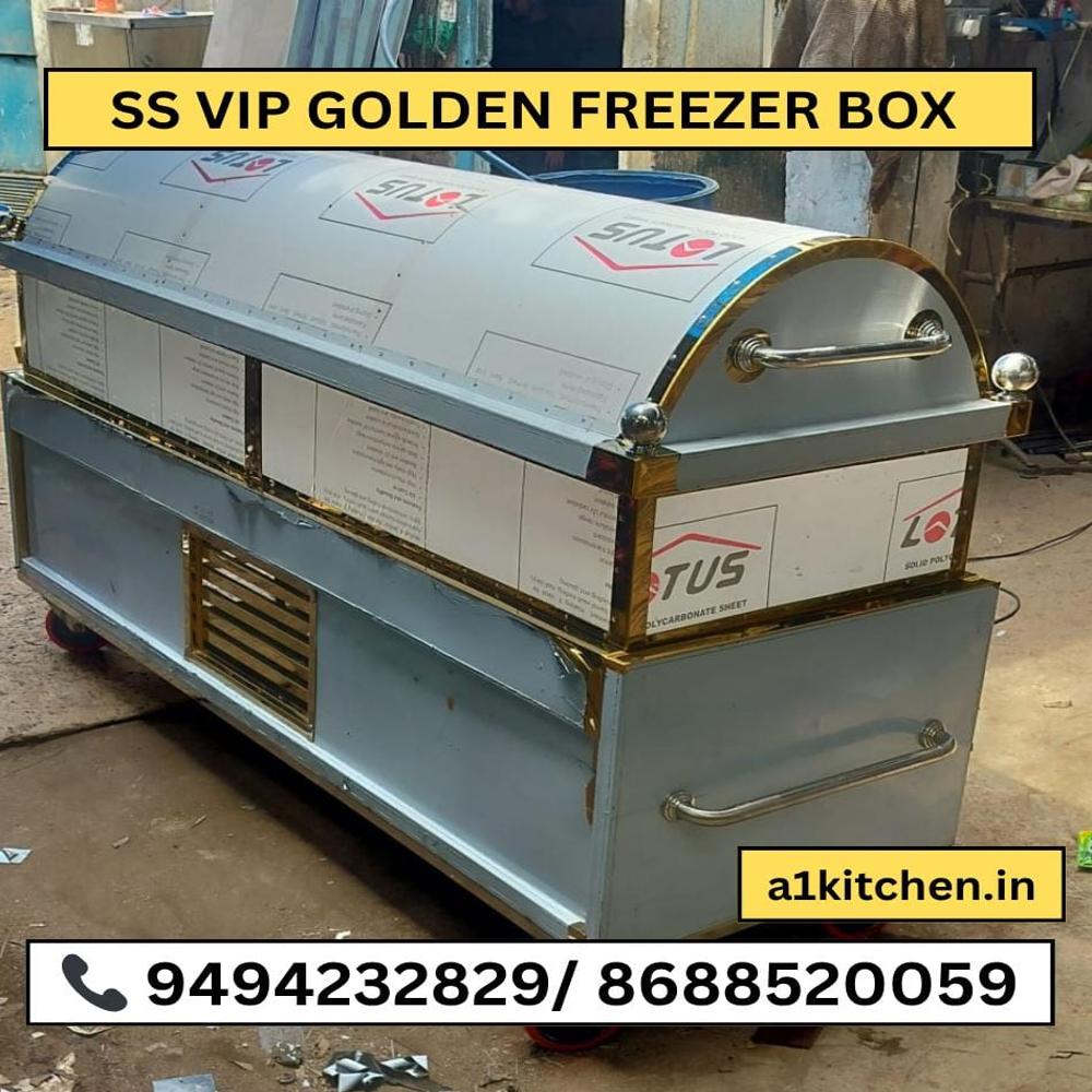 Dead Body Freezer Box Vip Golden Round Dome