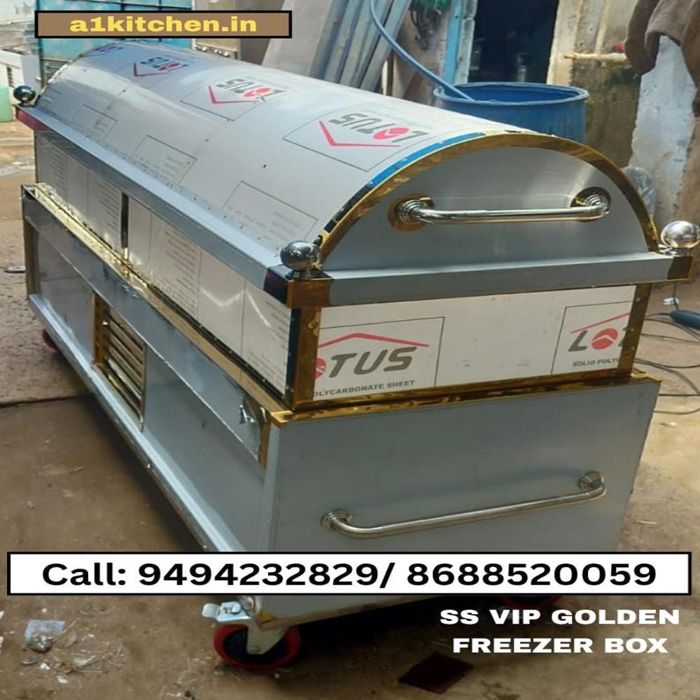Dead Body Freezer Box Vip Golden Round Dome