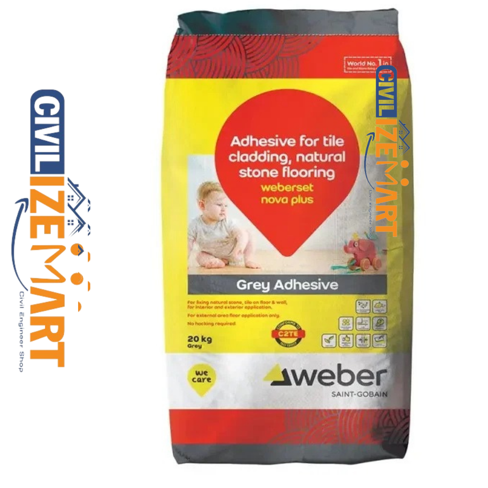 Weberset Nova Plus Tile Adhesive - Advantage: High Bond Strength