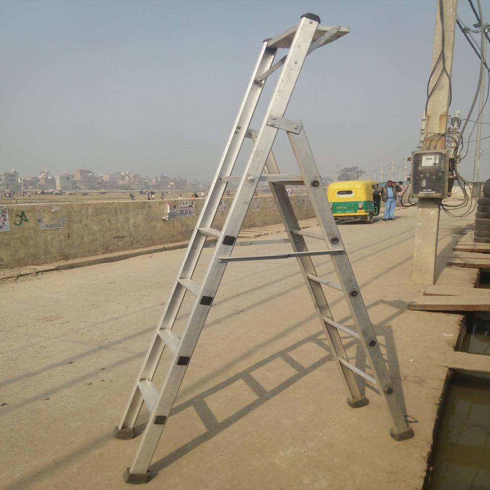 Aluminum Double Platform Ladder
