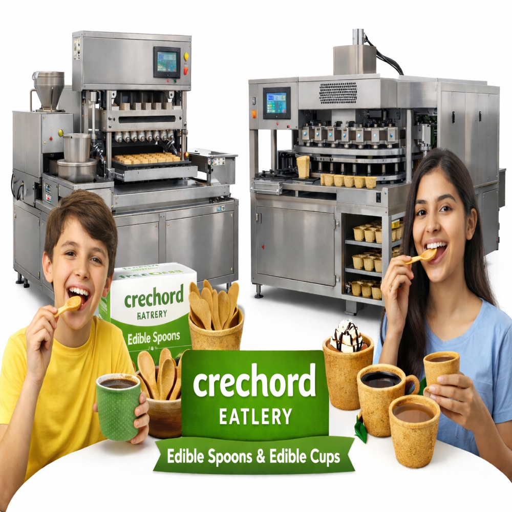 Fully Automatic Edible Spoon Manufacturing Machine