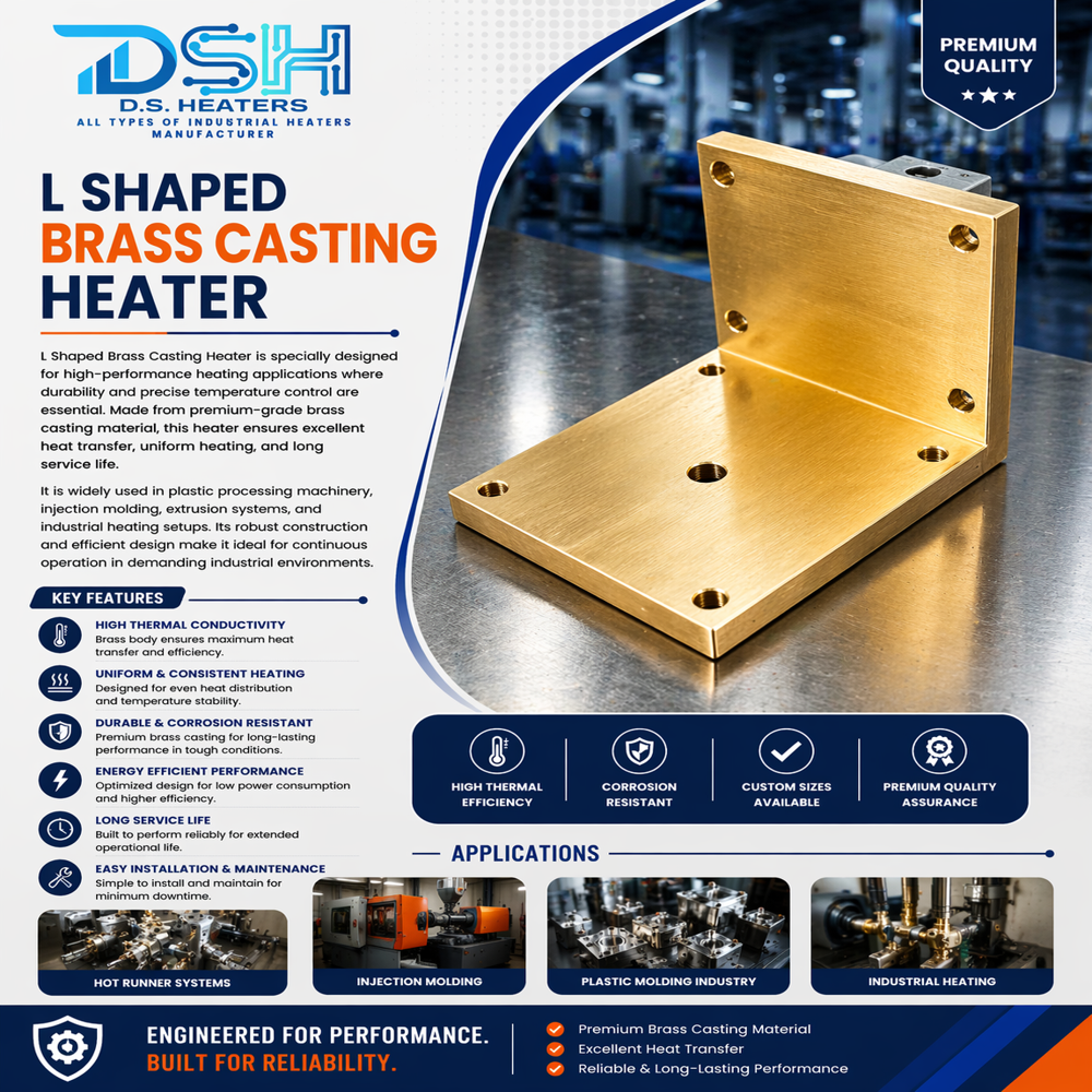 Brass Casting Heater - Color: Golden