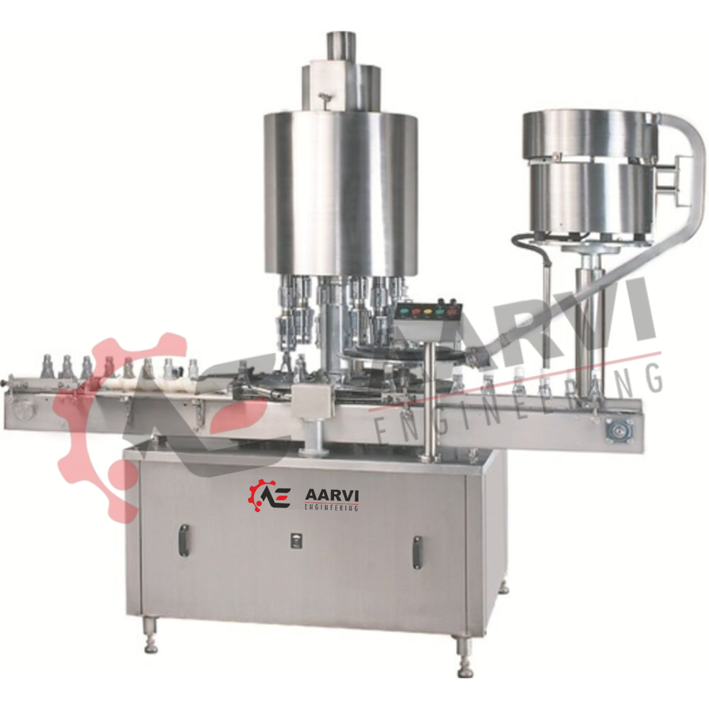 Automatic 4 Head Ropp Capping Machine
