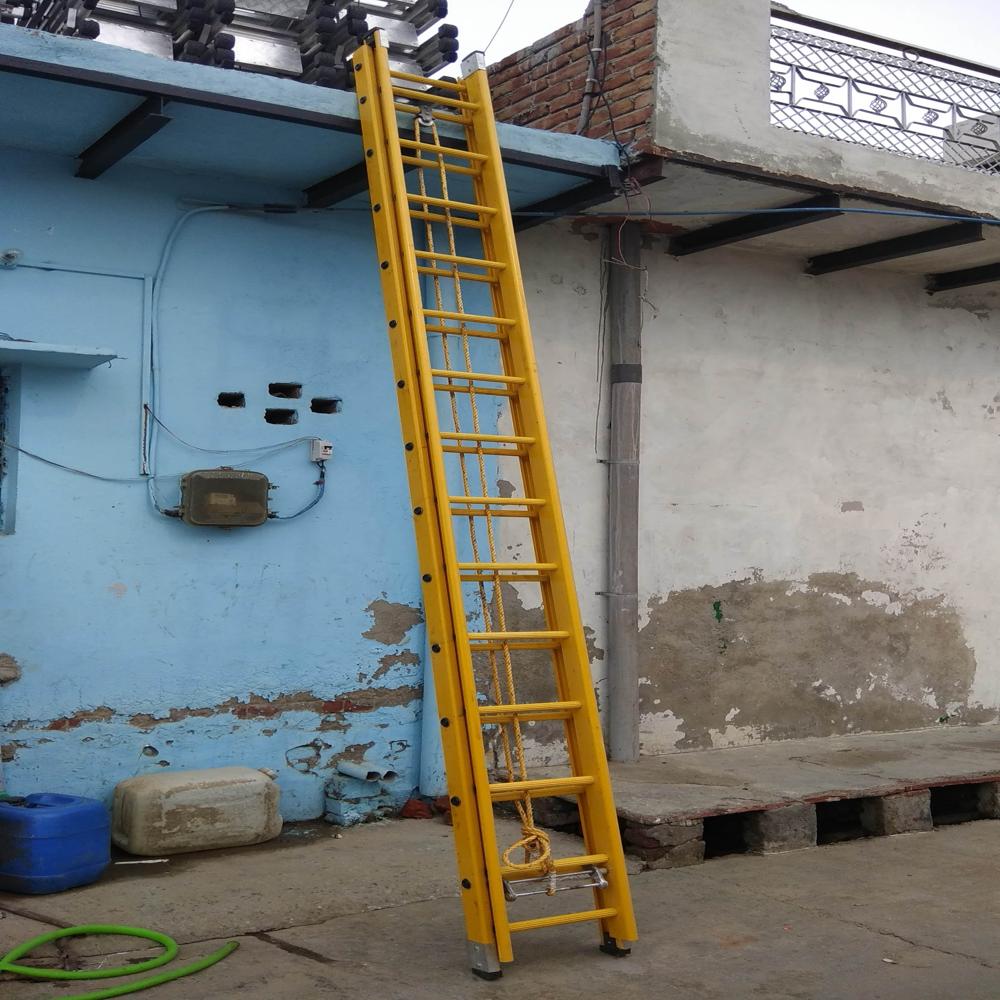 Frp Extension Ladders - 84mm X 30mm X 4mm | High-quality Frp Construction, Durable Industrial Design For Heavy-duty Usage