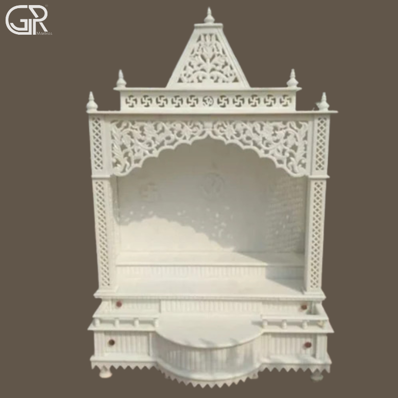 Jali Makrana Marble Temple, (Ht-4ft)