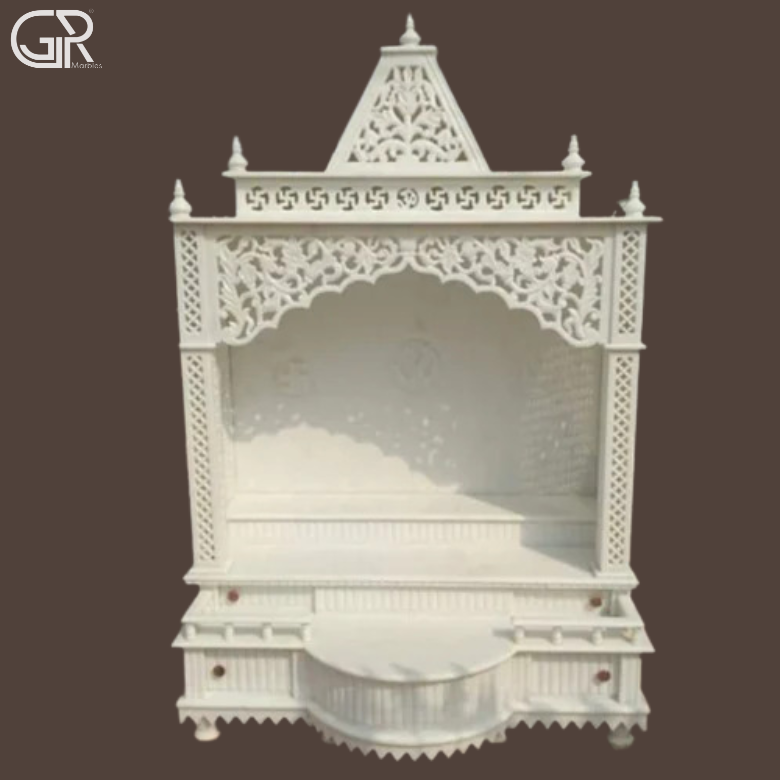 Jali Makrana Marble Temple, (Ht-4ft)