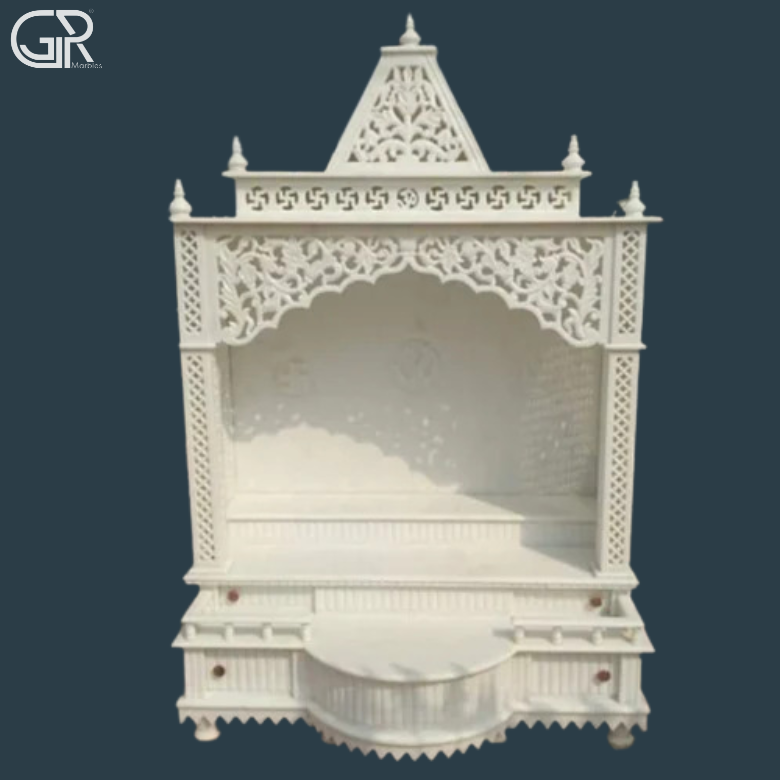 Jali Makrana Marble Temple, (Ht-4ft)