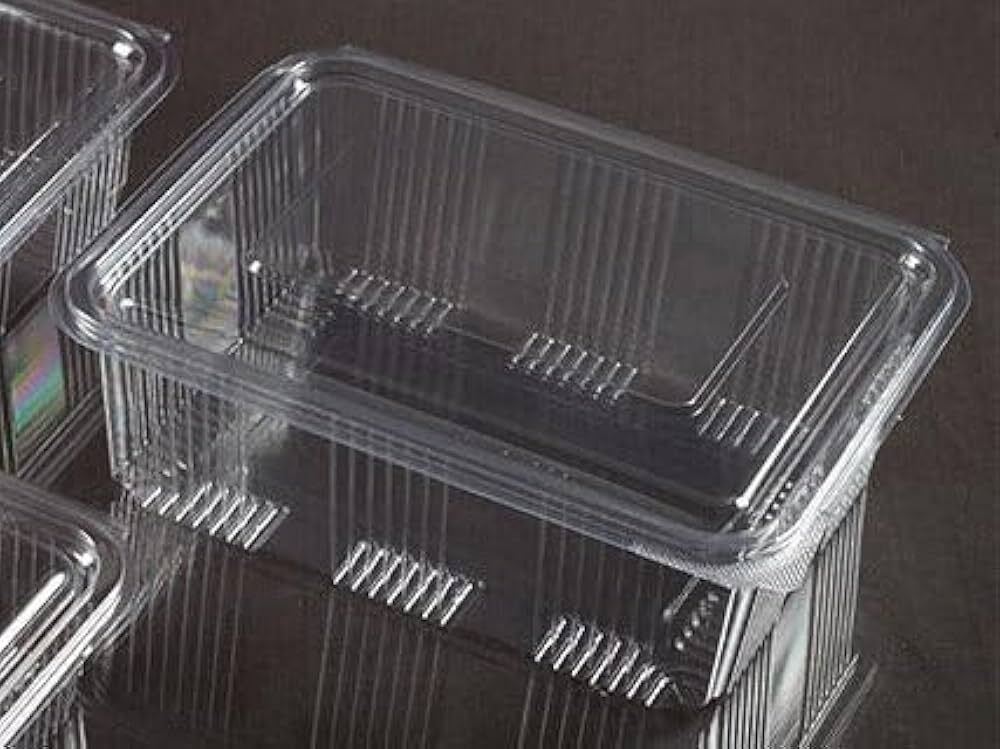 Transparent PET Hinged Box