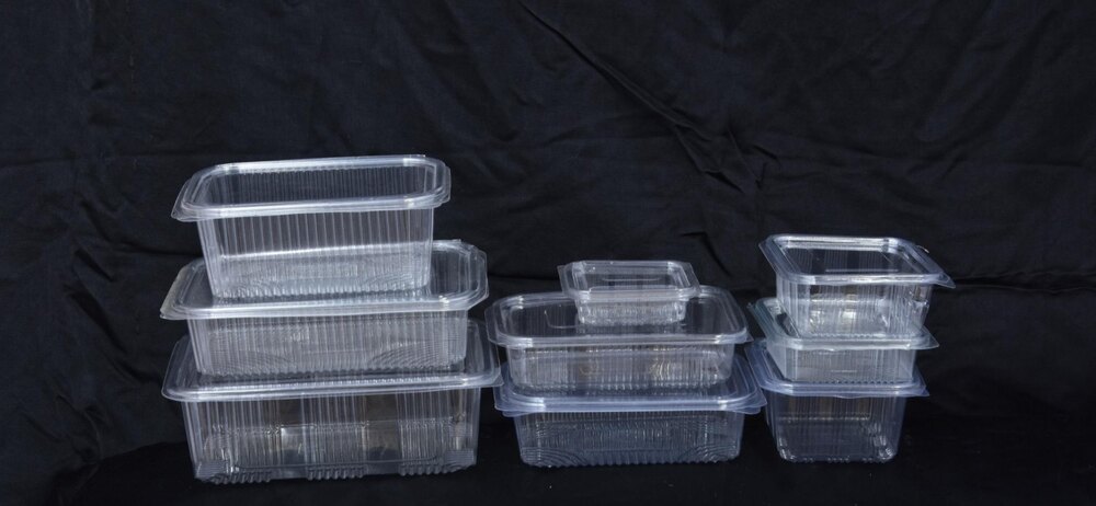 Transparent PET Hinged Box