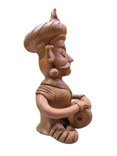 Terracotta Musician Home Decor Article
