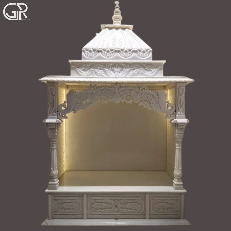 Beautiful Jali Marble mandir