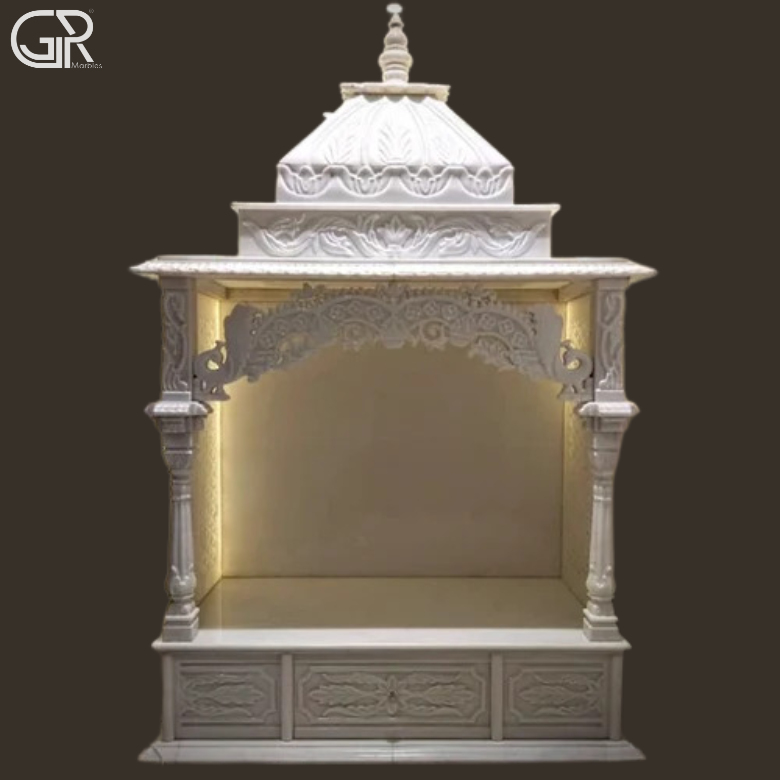 Beautiful Jali Marble mandir