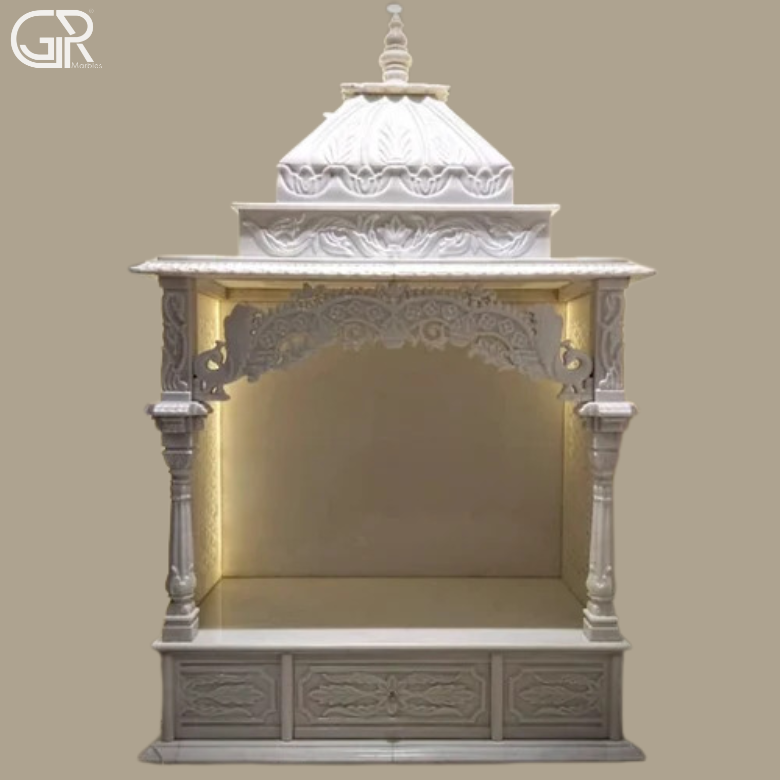 Beautiful Jali Marble mandir