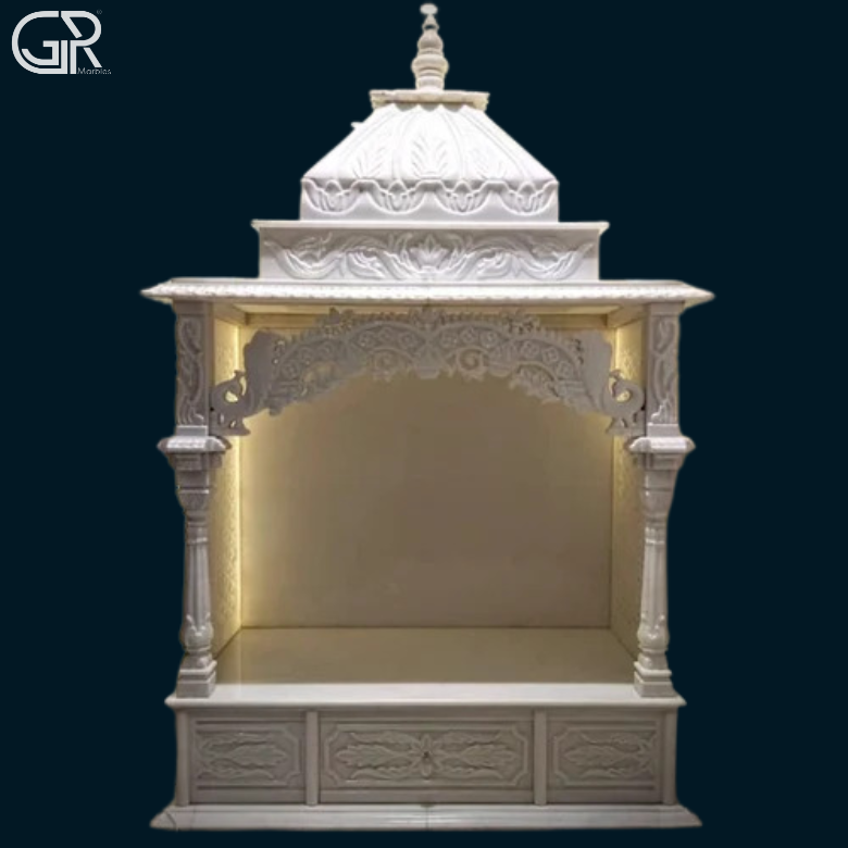 Beautiful Jali Marble mandir