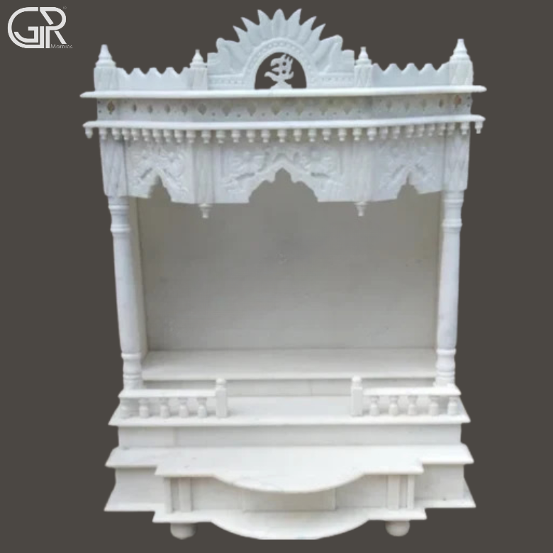 Inlay White Marble Mandir