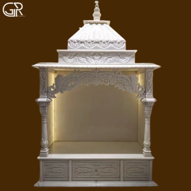White Marble Carving Temple, (Ht-5ft)