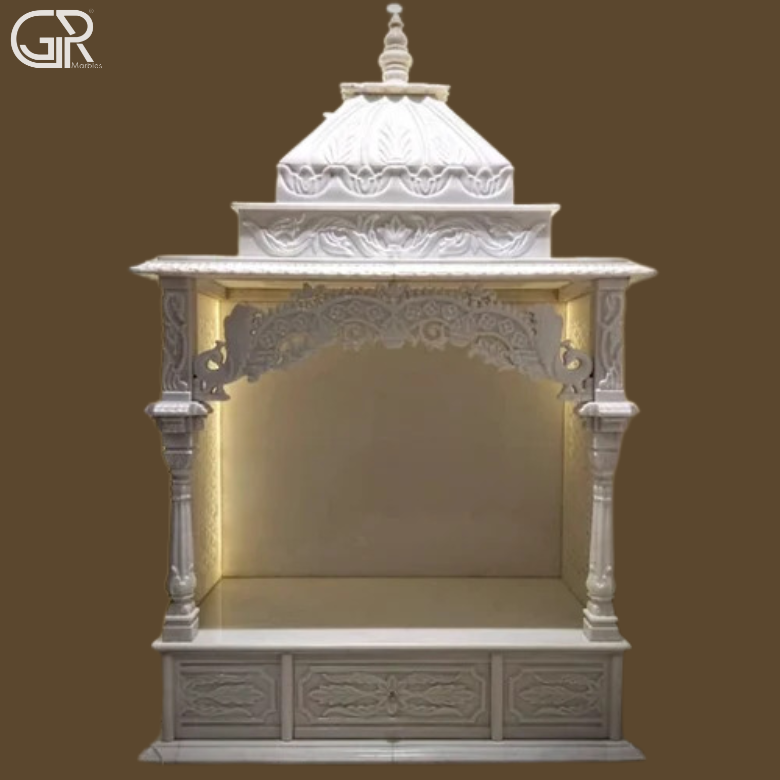 White Marble Carving Temple, (Ht-5ft)
