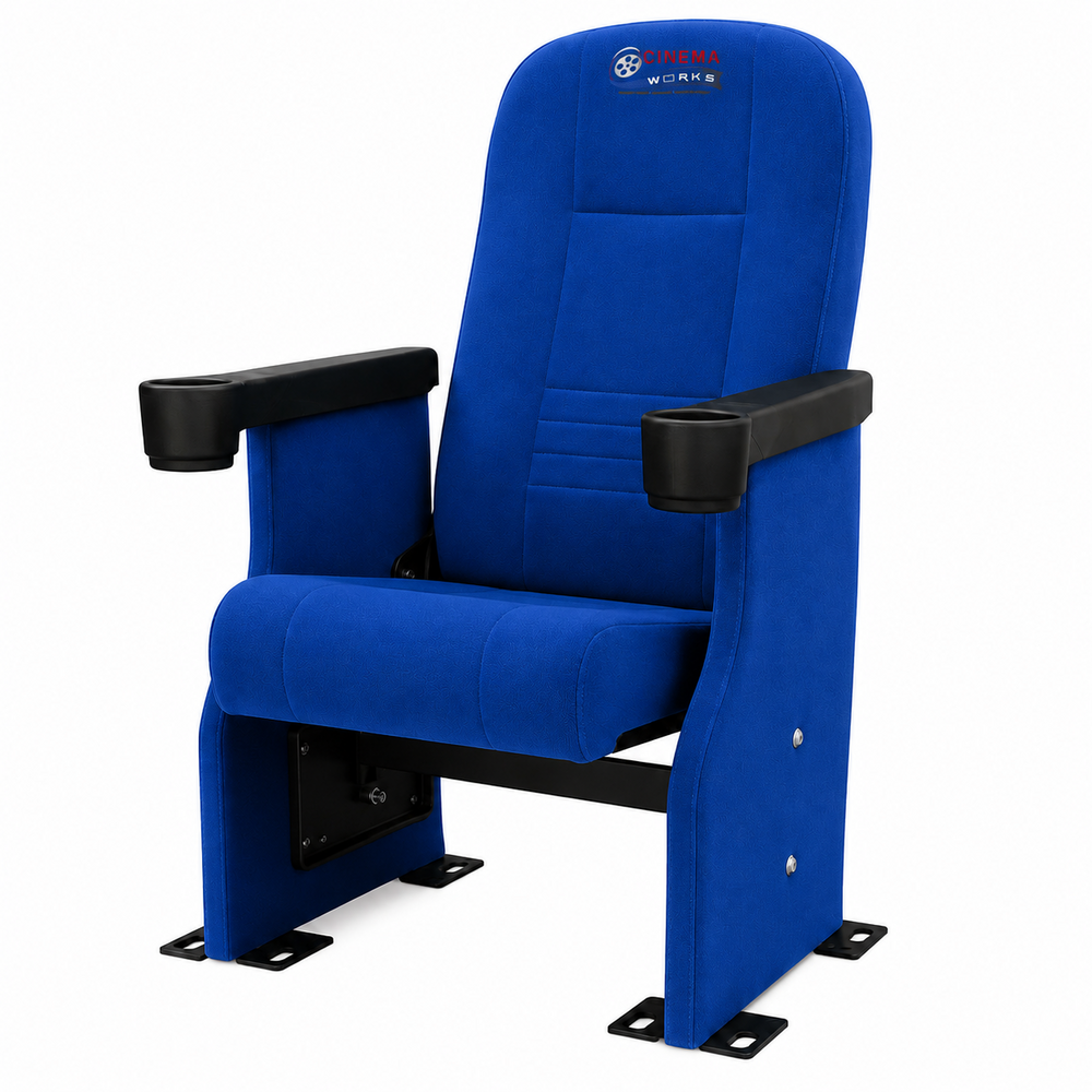 Push Back Auditorium Chair With Armrest