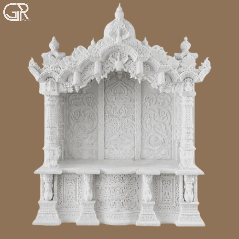 White Marble Carving Temple, (Ht-7ft)
