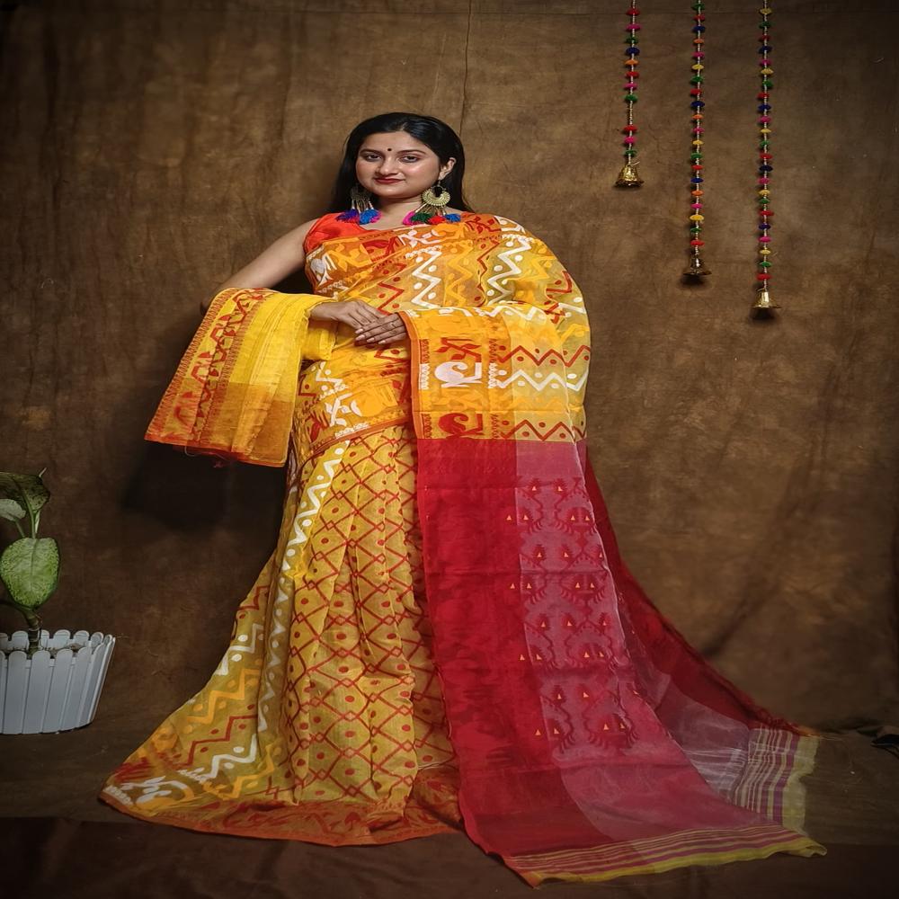 COTTON JAMDANI SAREE