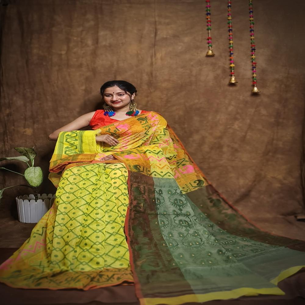 COTTON JAMDANI SAREE